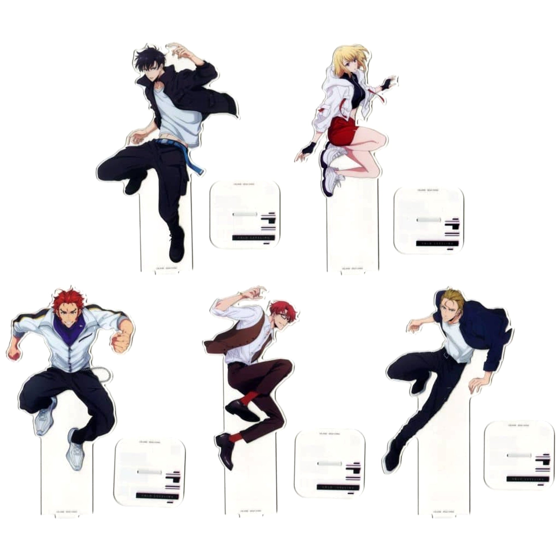 Solo Leveling Shun Mizushino & Others All 5 Types Set Sega Lucky Kuji Big Acrylic Stand Prize B [USED]