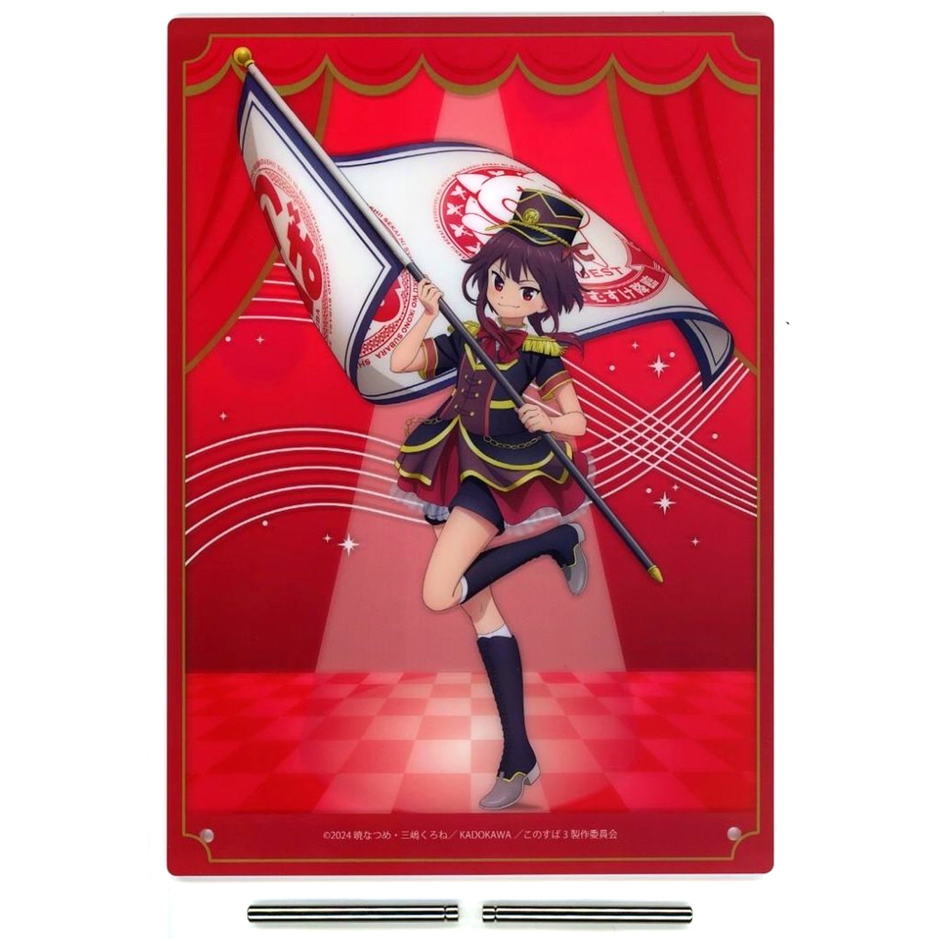 Megumin A Prize BIG Acrylic Board Dreamy Kuji KonoSuba God's Blessing on This Wonderful World! 3 Marching [USED]