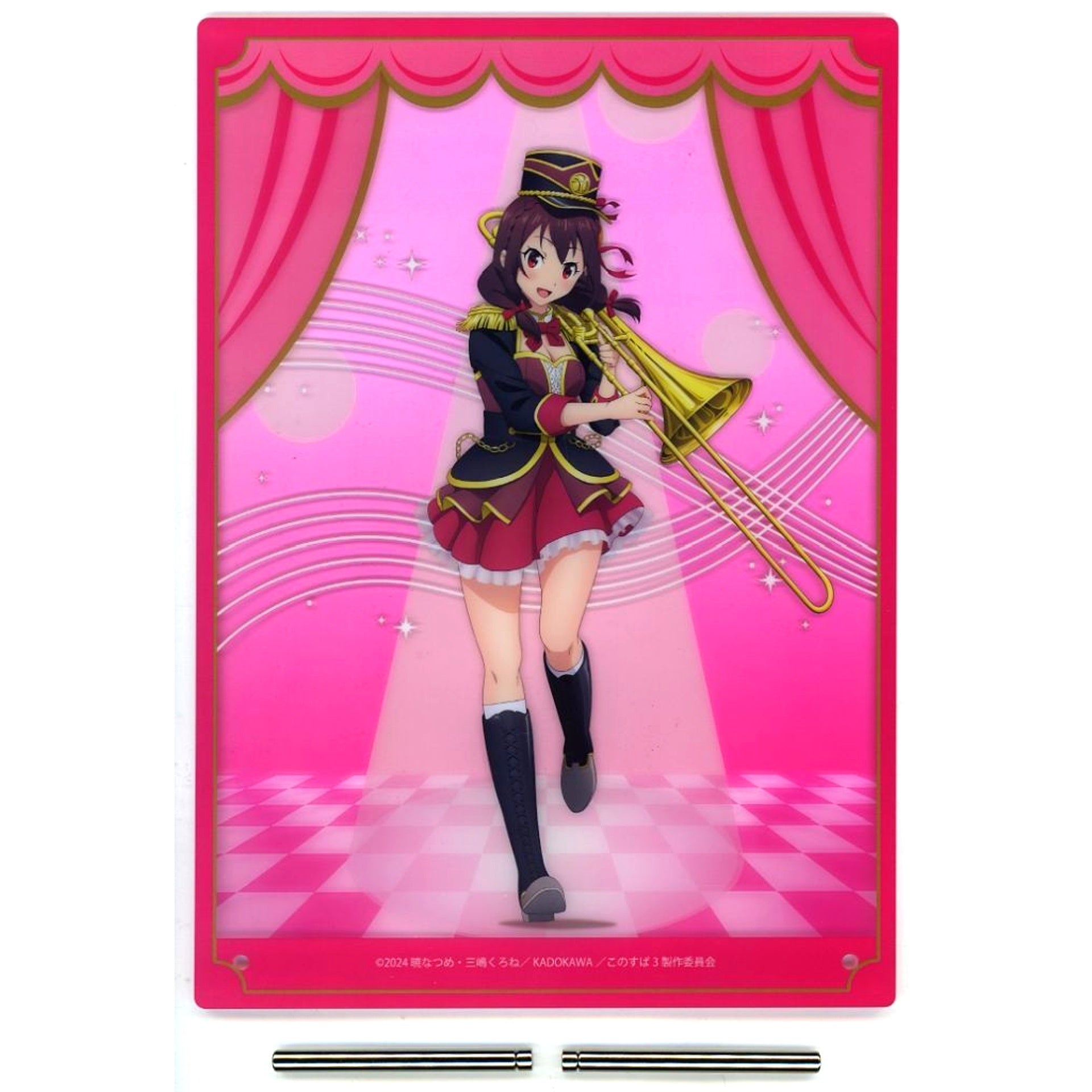 Yunyun A Prize Dreamy Kuji KonoSuba 3 Marching BIG Acrylic Board [USED]