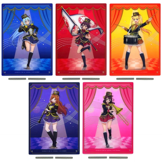 Set of 5 A Prize BIG Acrylic Board Dreamy Kuji KonoSuba God's Blessing on This Wonderful World! 3 Marching [USED]