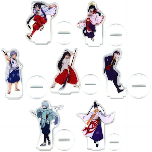 Set of 7 H Prize Ichiban Kuji The Elusive Samurai Illustration Acrylic Stand [USED]