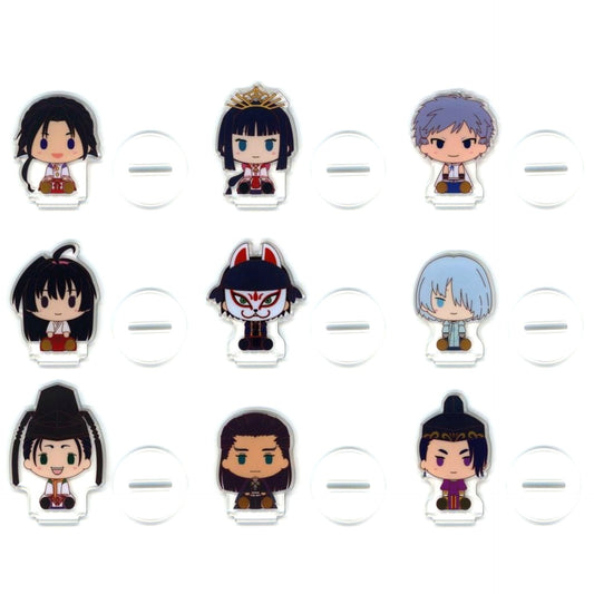 Set of 9 J Prize The Elusive Samurai Ichiban Kuji Chokonokko Acrylic Stand [USED]