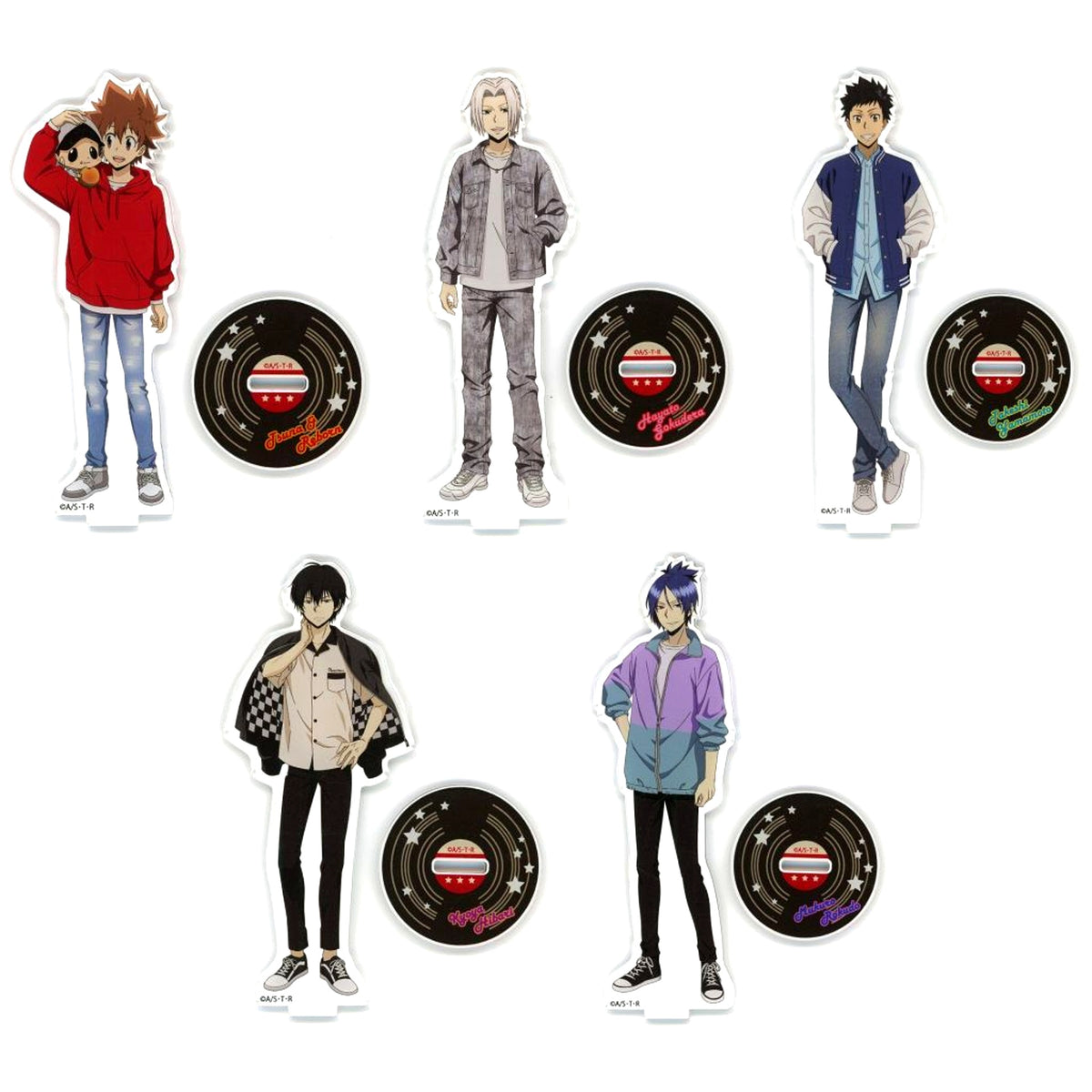 Set of 5 B Prize Acrylic Stand Kujipla Katekyo Hitman Reborn! Online Kuji [USED]