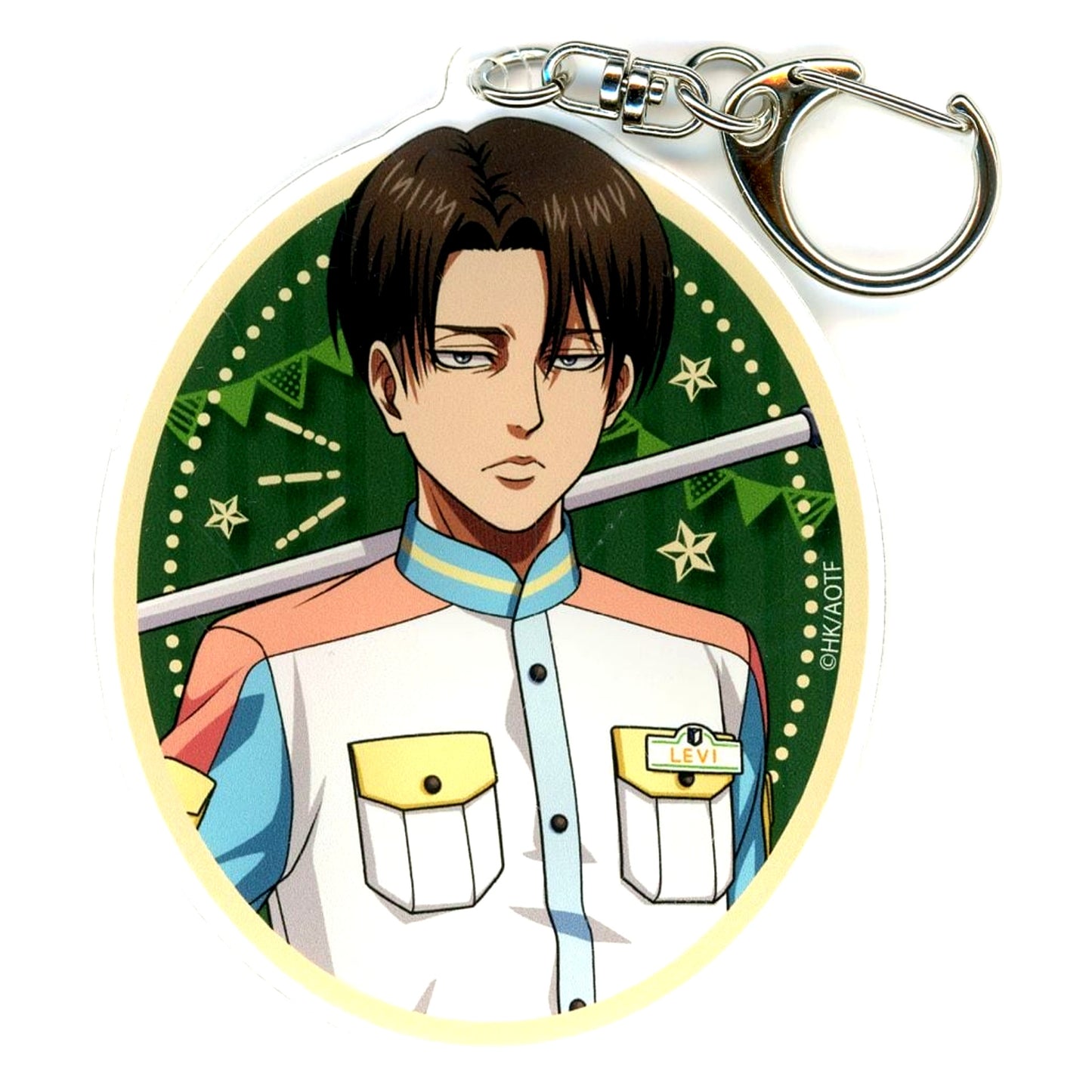 Levi Ackerman Attack on Titan Choi Deka Acrylic Keychain Theme Park Ver. [USED]