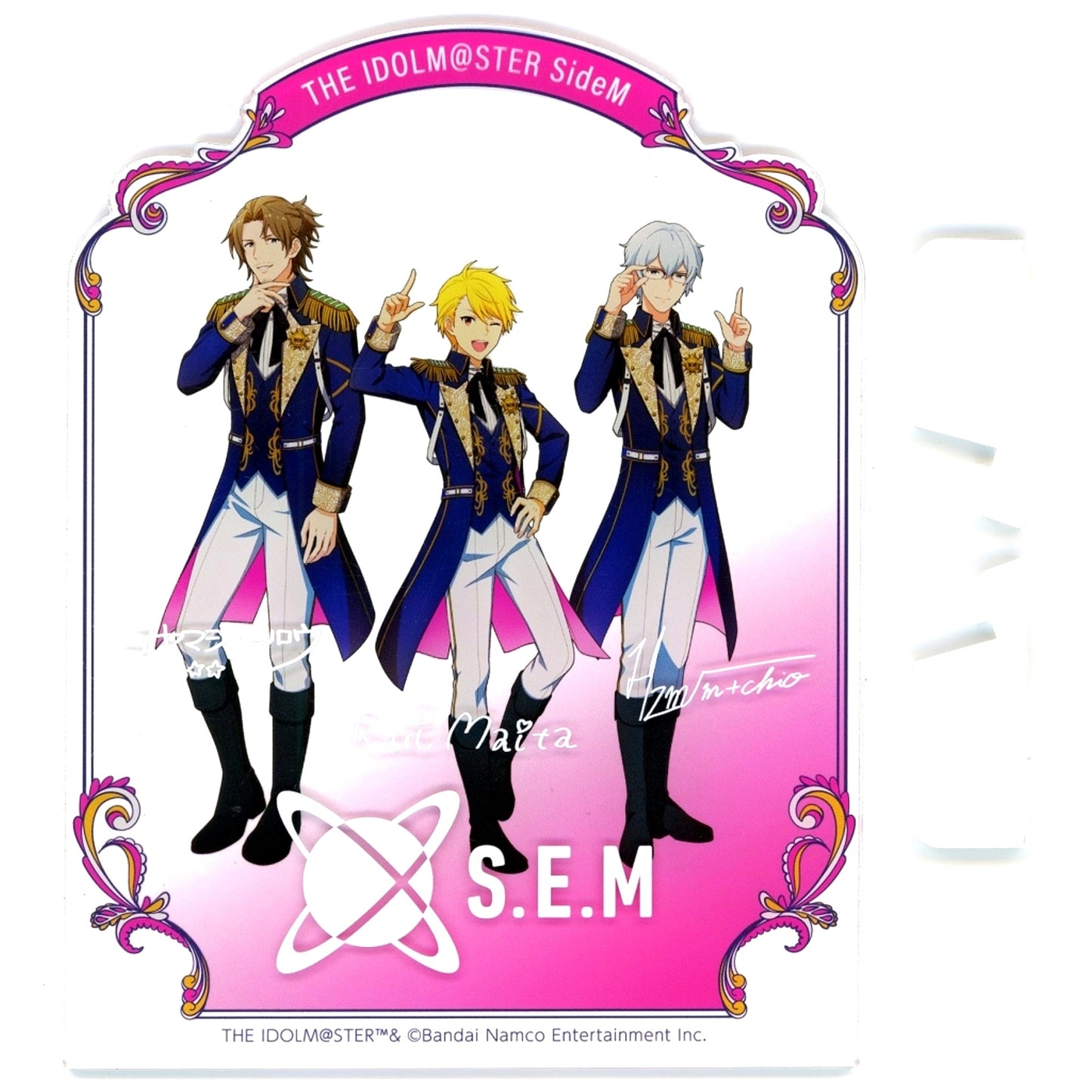 S.E.M THE IDOLM@STER SideM Acrylic Board M Fes 2024 Passion! Idol Roulette A Passion!!! Prize [USED]