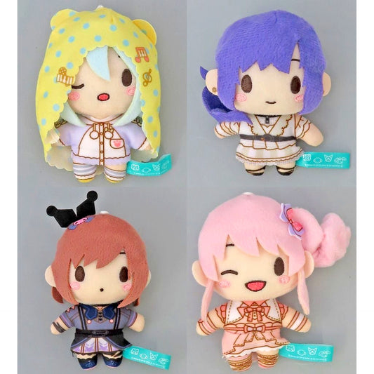Set of 4 Nightcord at 25:00 Project SEKAI Colorful Stage! feat. Hatsune Miku x Sanrio Characters Fuwapuchi Mascot EX [USED]