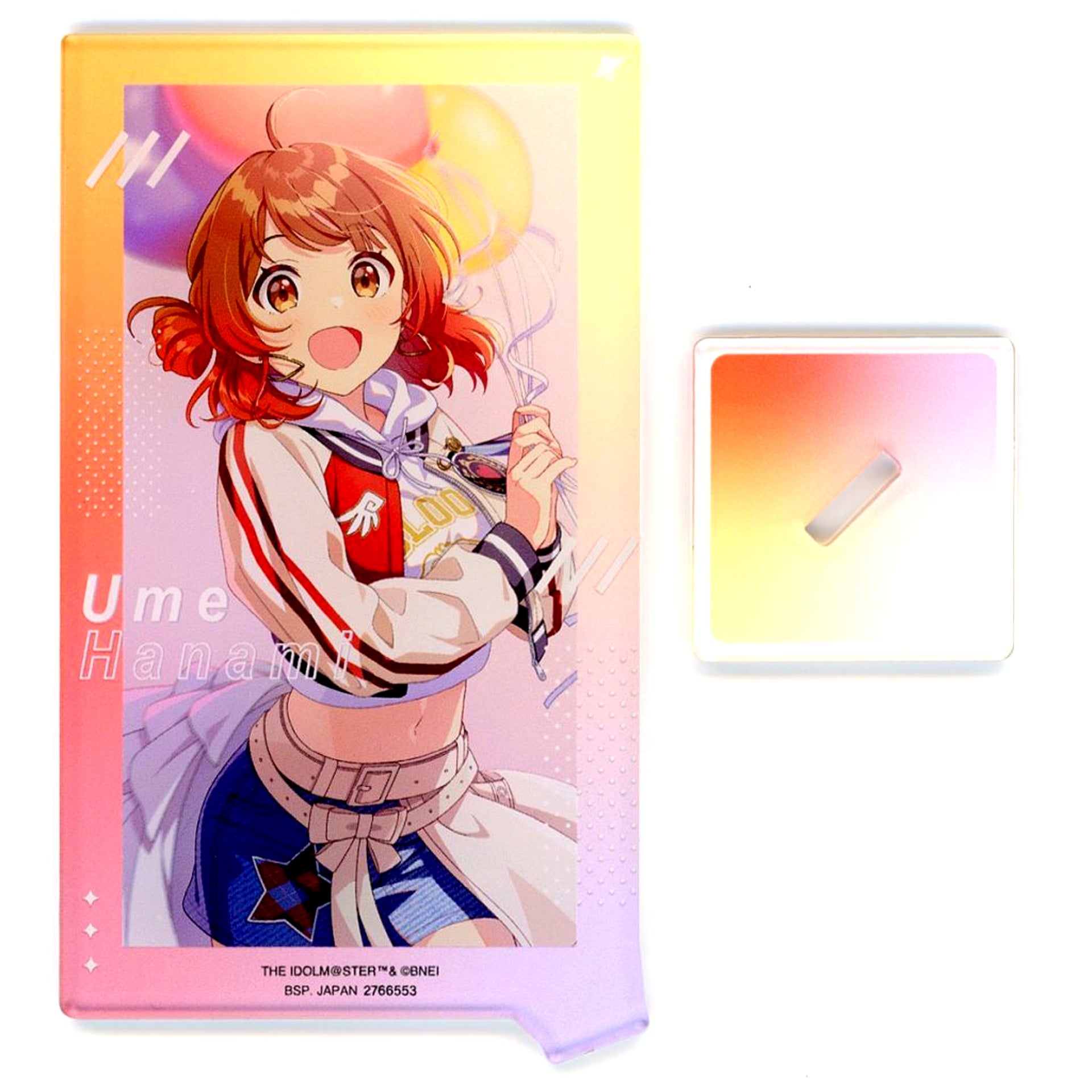 Ume Hanami Vol. 1 Gakuen Idolmaster Art Acrylic Plate with Stand [USED]