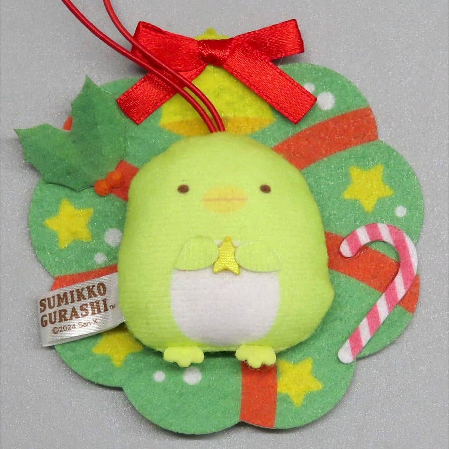 Sumikko Gurashi Penguins? Christmas Wreath Motif Petanko Mascot Keychains [USED]