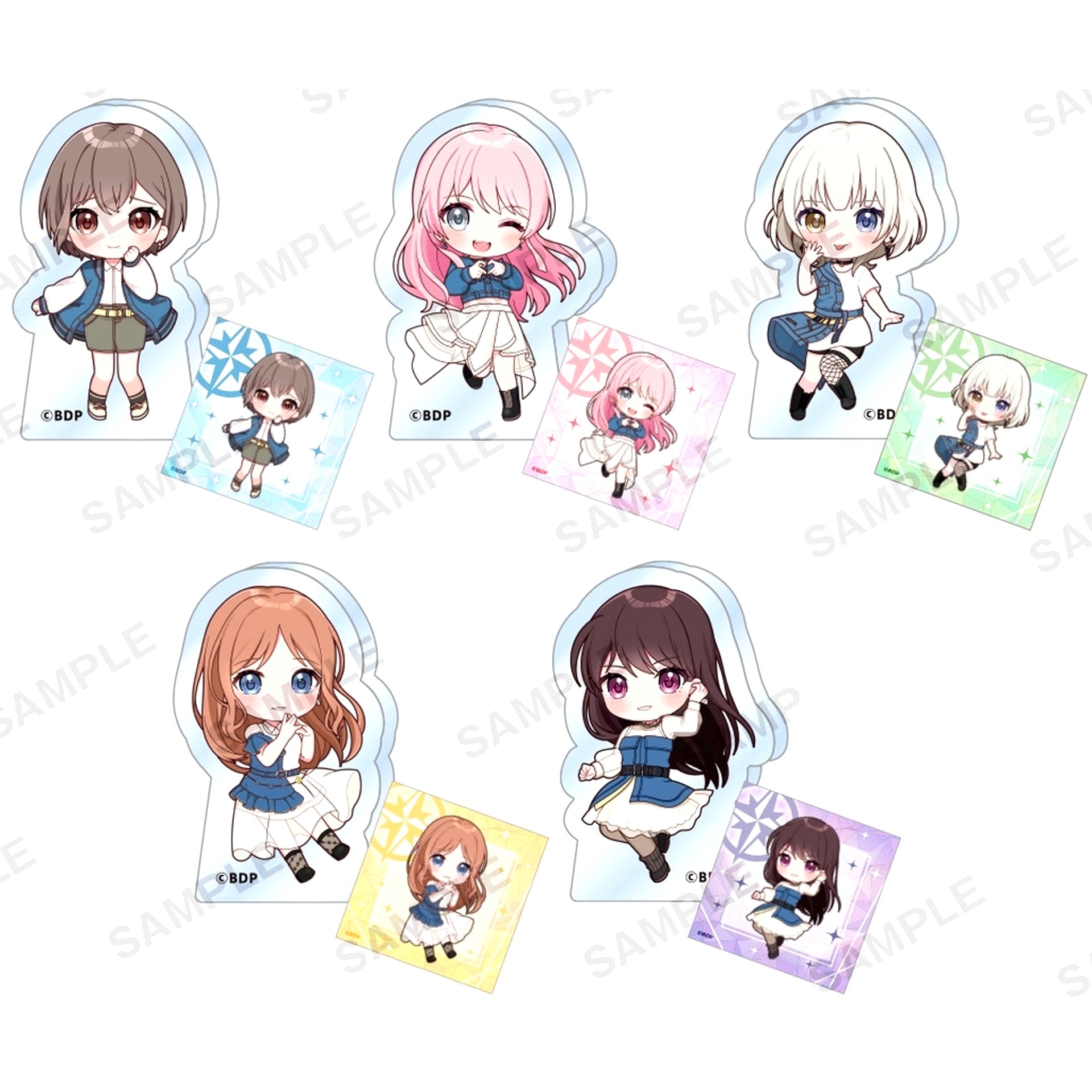 Set of 5 BanG Dream! It's MyGO!!!!! Thick Acrylic Stand BOX Ver. [USED]