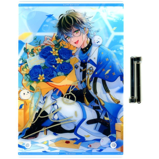 Ike Eveland A5 Acrylic Panel Virtual YouTuber Nijisanji Birthday 2024 [USED]