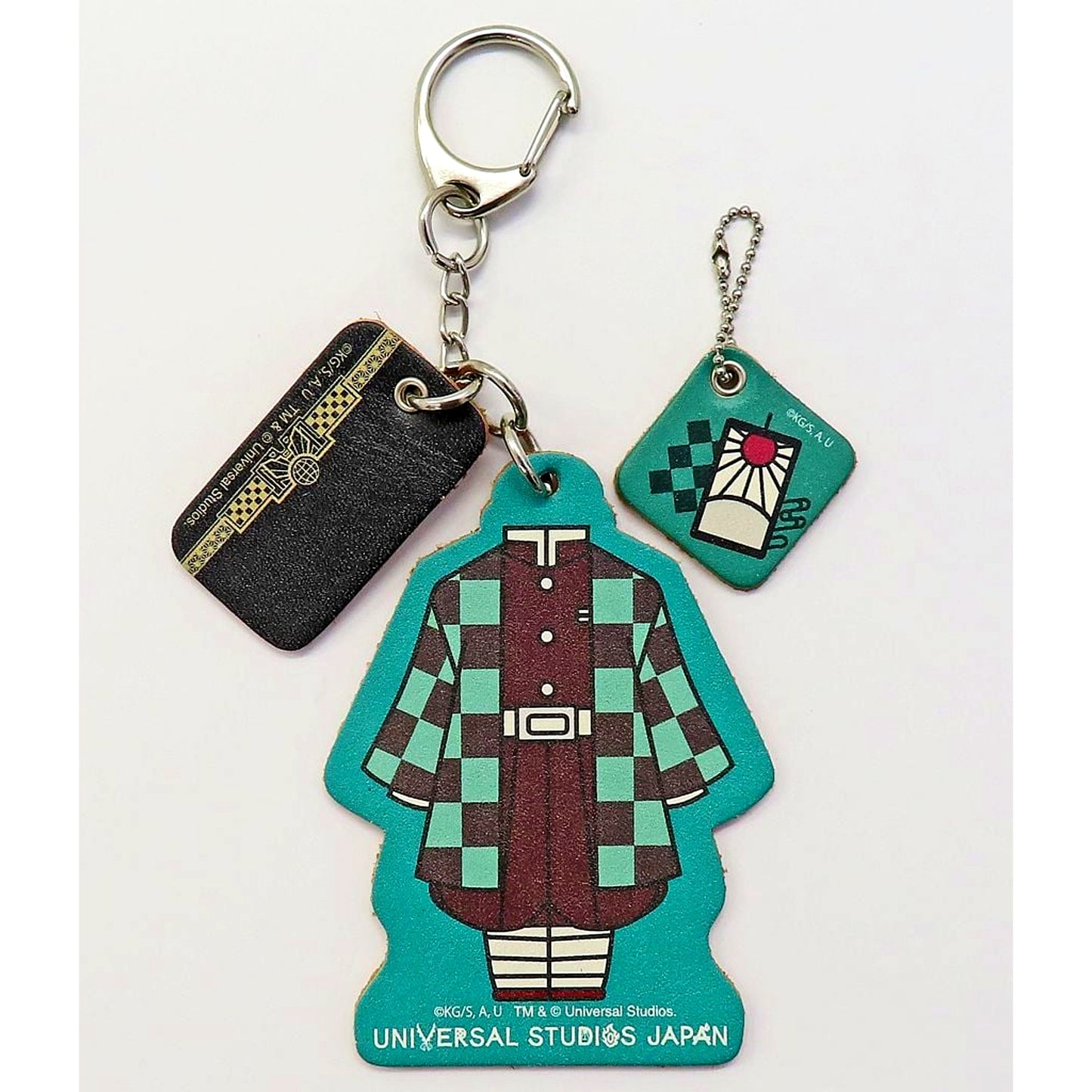 Tanjiro Kamado Demon Slayer Kimetsu no Yaiba Leather Keychain No Engraving Universal Studios Japan 2022 Limited [USED]
