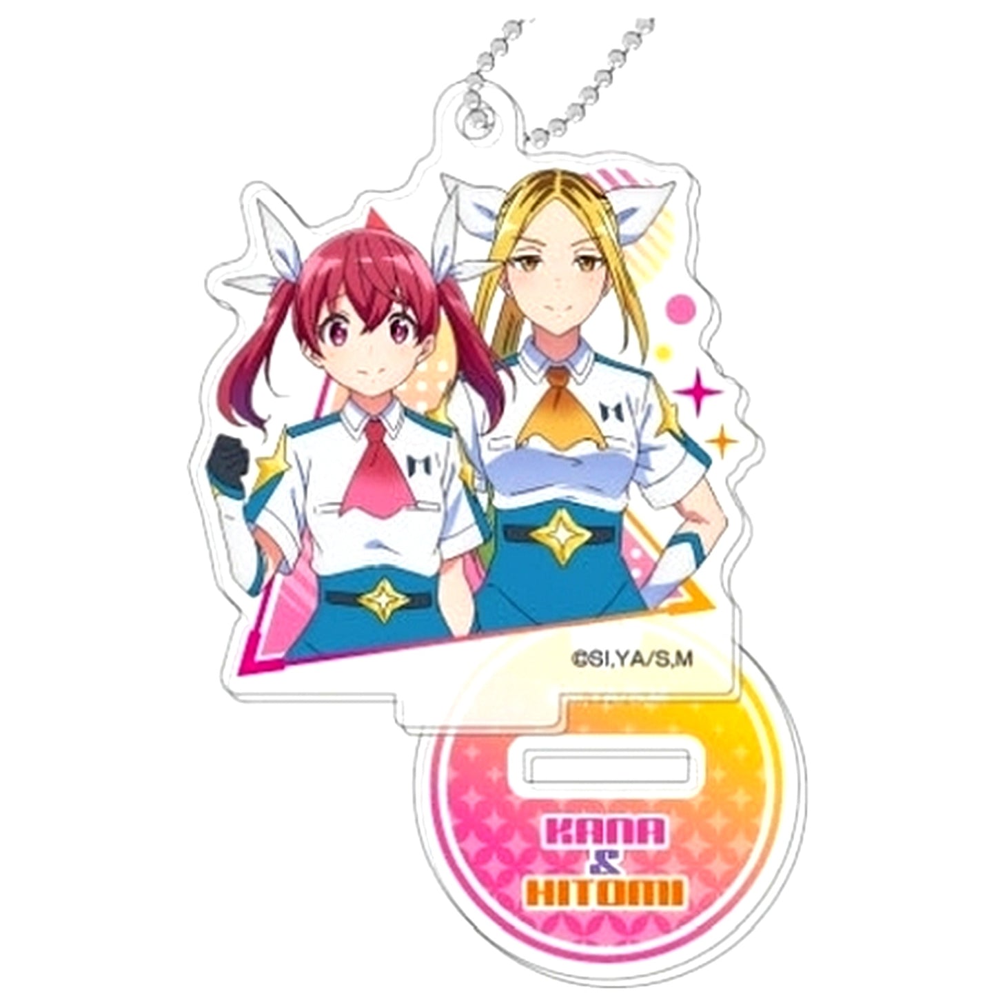Kana Sakuragi and Hitomi Koshigaya Magilumiere Magical Girls Inc. Stand Mini Acrylic Keychain [USED]