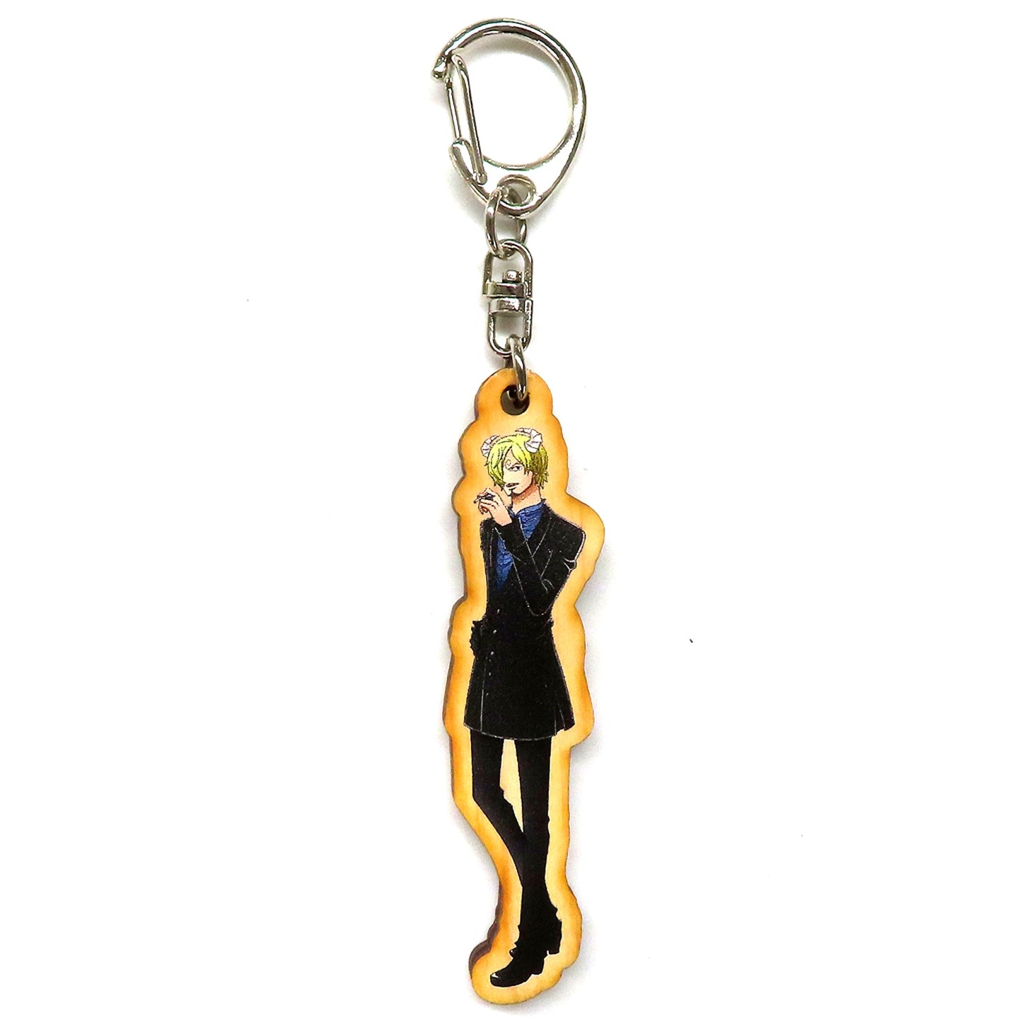 Sanji One Piece Wood Keychain Tokyo One Piece Tower Limited Mini Game Play Bonus [USED]