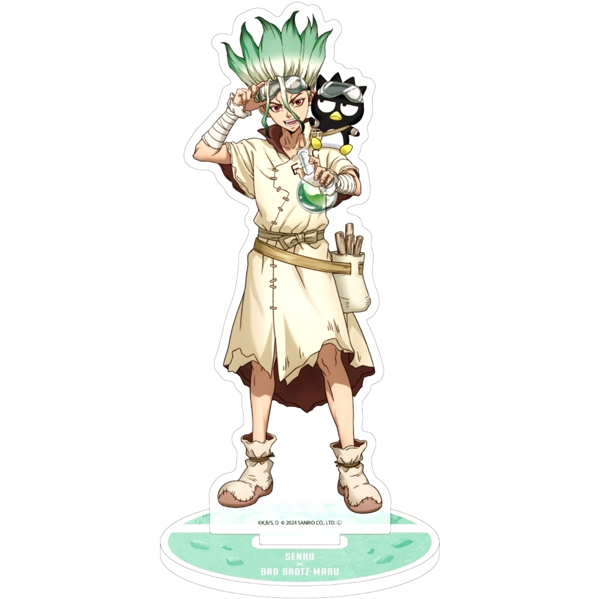 01. Senku Ishigami x Bad Badtz-Maru - Collabo Illustration Acrylic Stand Dr. Stone x Sanrio Characters [USED]