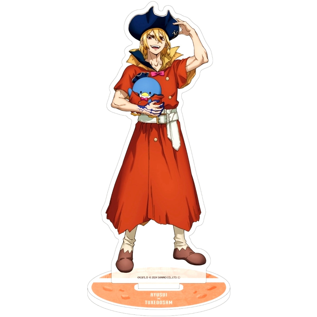 Ryusui Nanami x Tuxedosam 03. Collabo Illustration Dr. STONE x Sanrio Characters Acrylic Stand [USED]