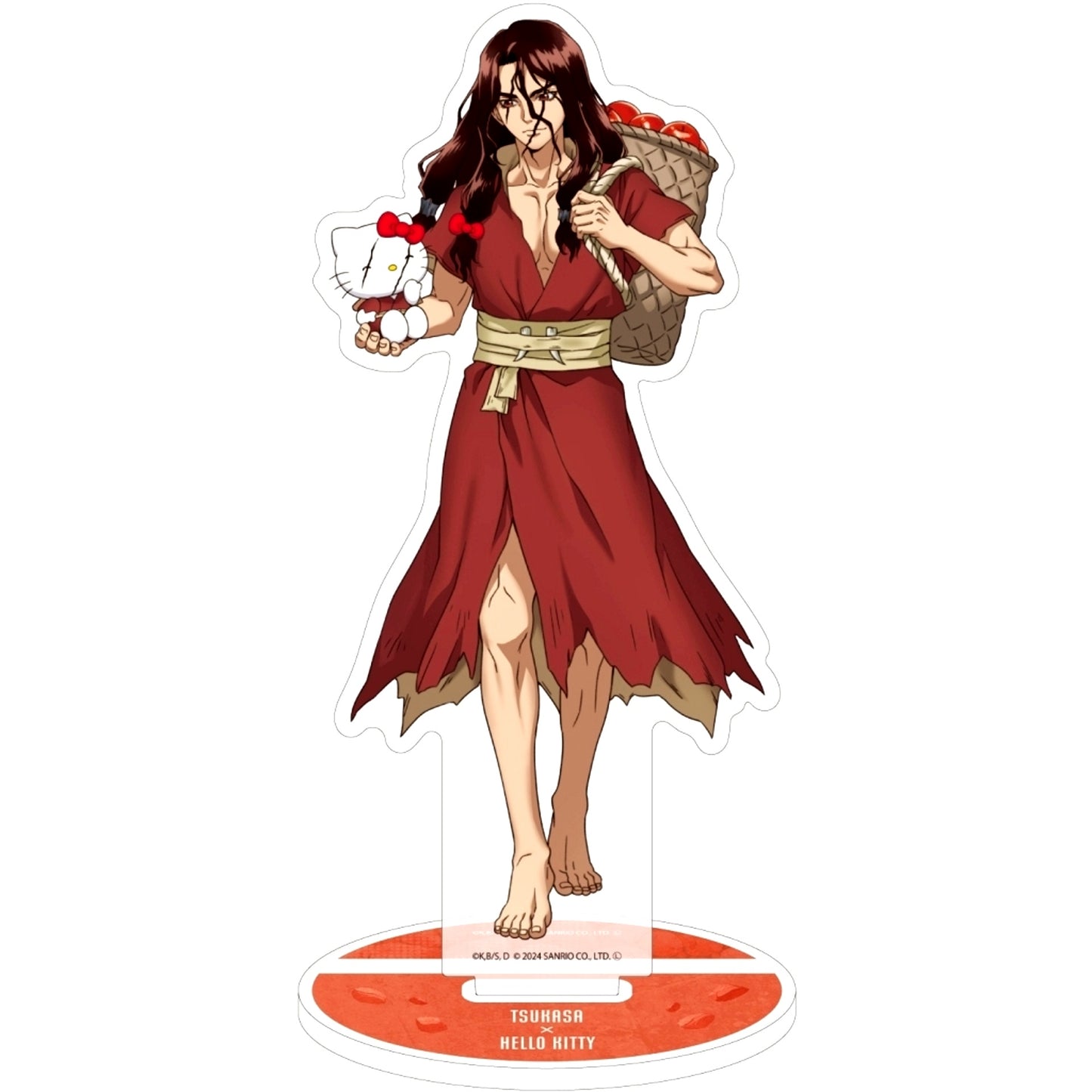 07. Tsukasa Shishio x Hello Kitty - Collabo Illustration Acrylic Stand Dr. Stone x Sanrio Characters [USED]