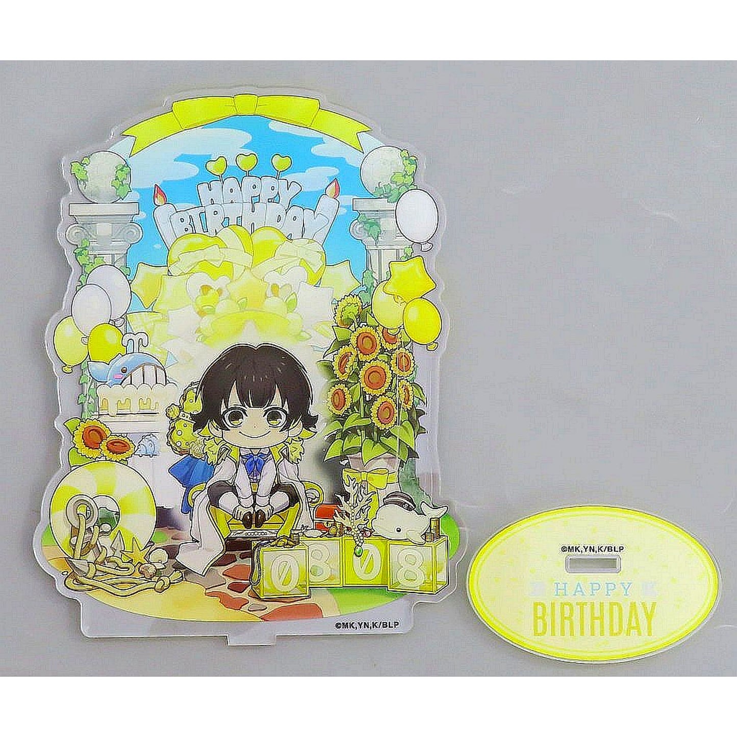 Meguru Bachira Birthday Acrylic Stand Blue Lock x Ouchi de Collaboration [USED]