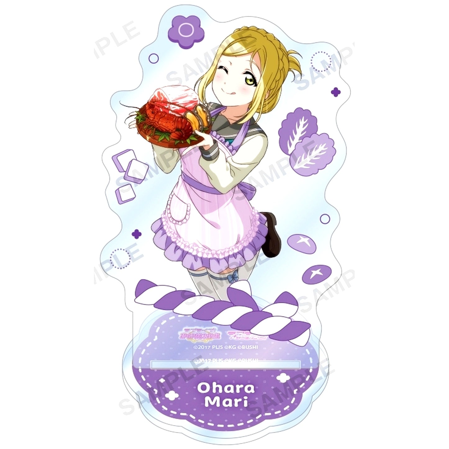 Mari Ohara Acrylic Stand Aqours Food Stall Ver. Love Live! School Idol Festival [USED]