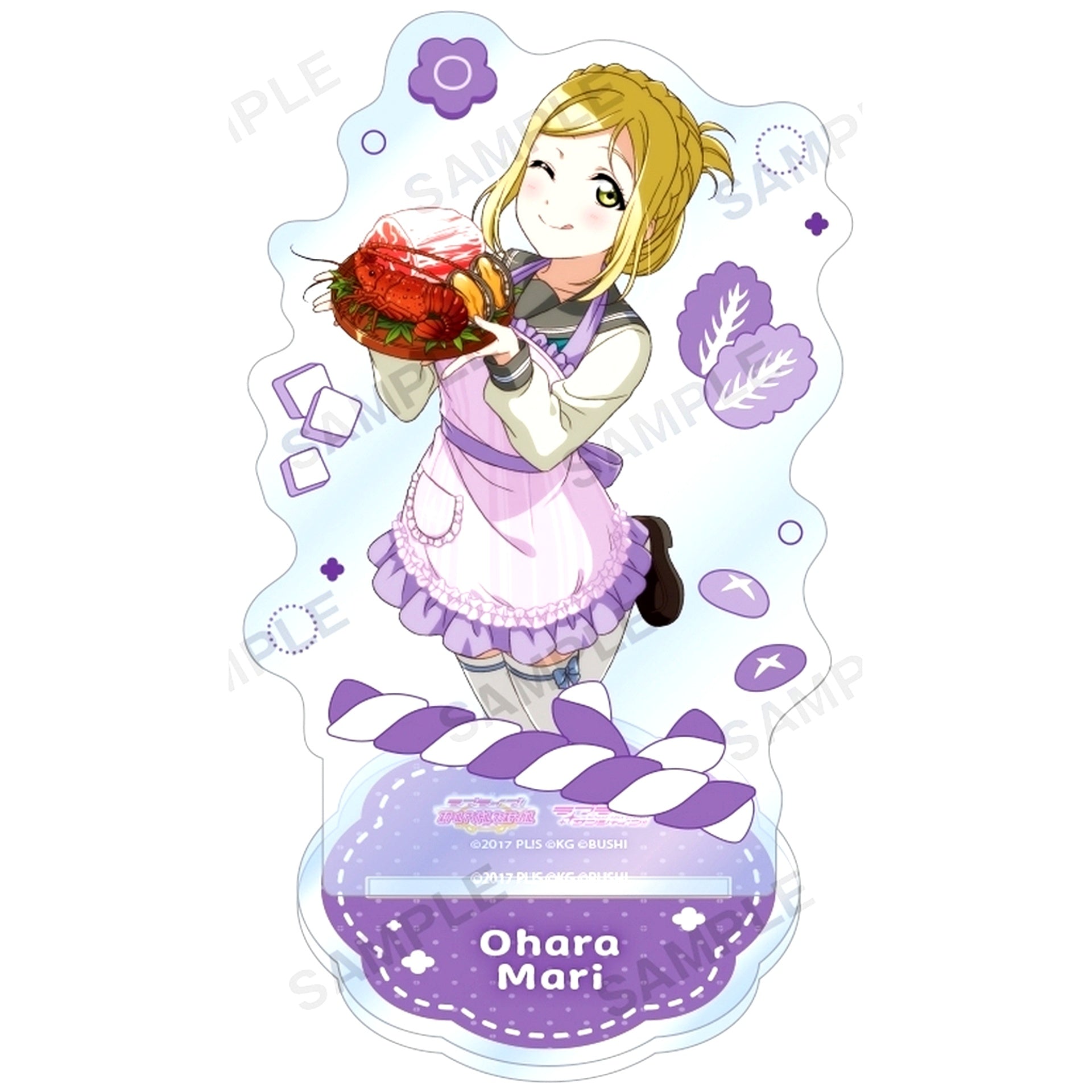 Mari Ohara Acrylic Stand Aqours Food Stall Ver. Love Live! School Idol Festival [USED]