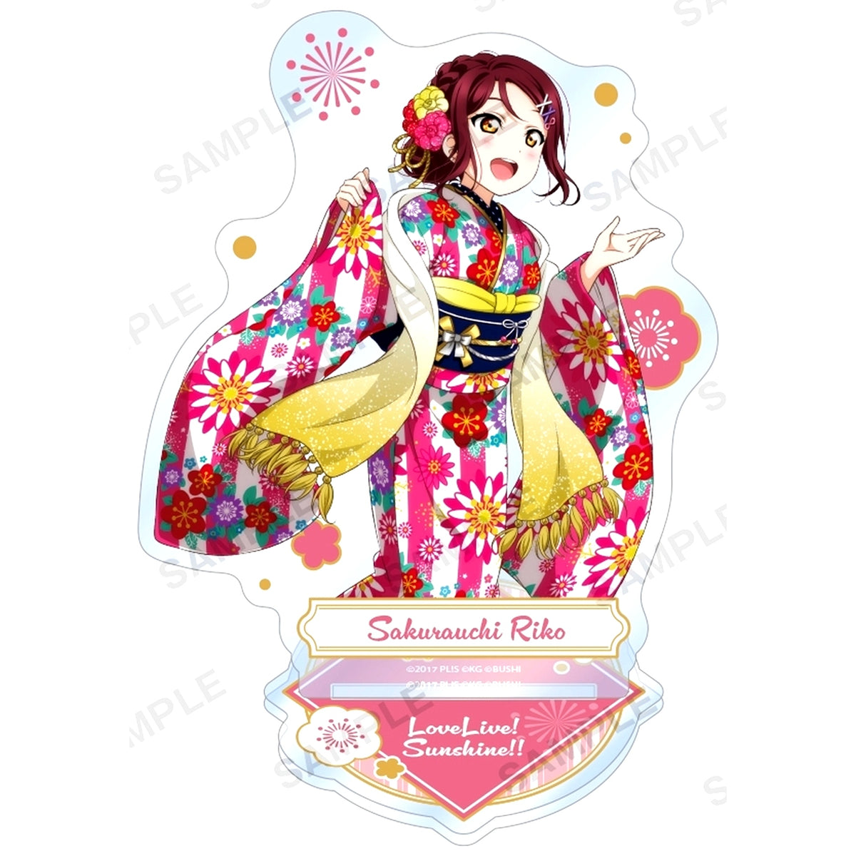 Riko Sakurauchi Acrylic Stand Aqours Seven Deities Ver. Love Live! School Idol Festival [USED]