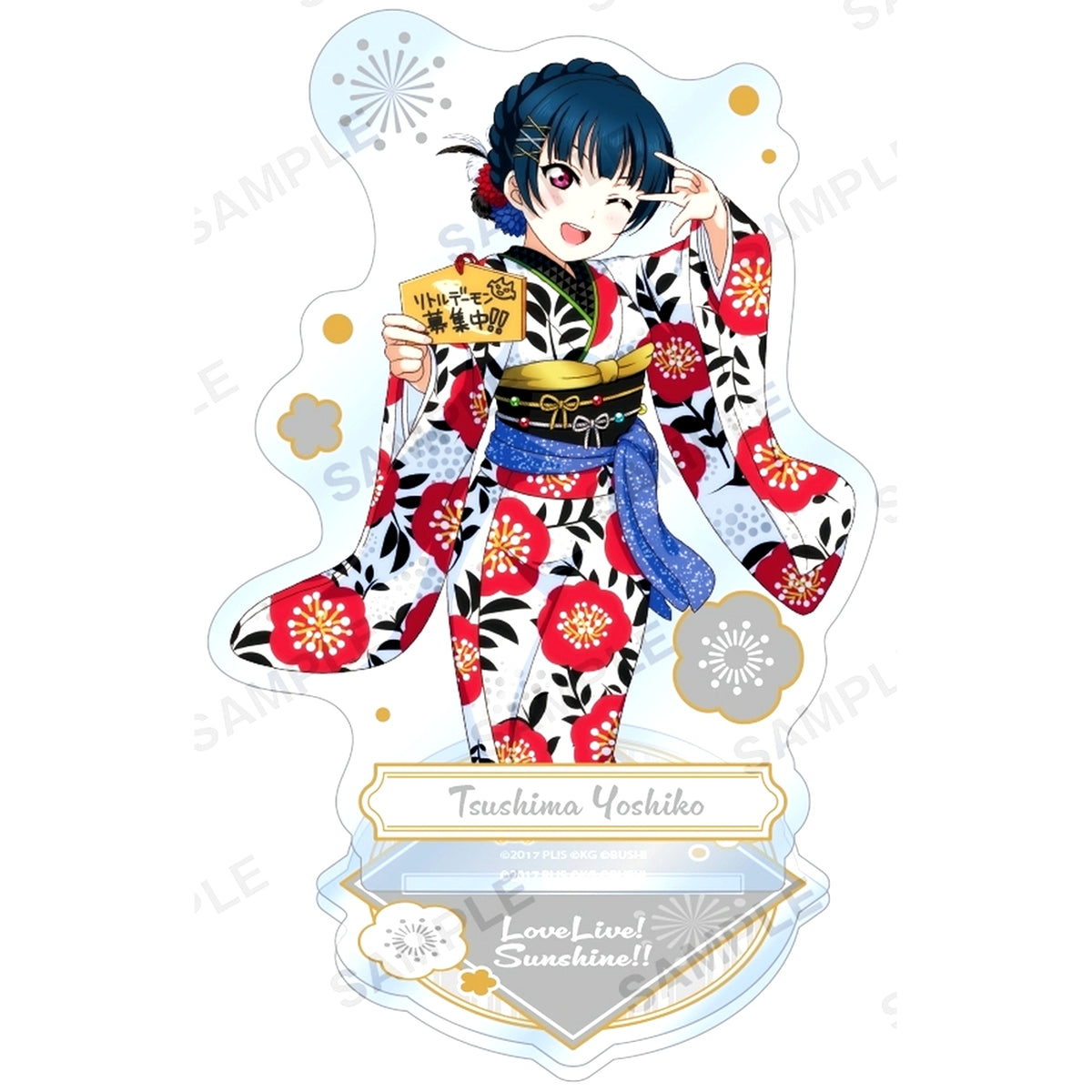 Yoshiko Tsushima Acrylic Stand Aqours Seven Lucky Gods ver Love Live! School Idol Festival [USED]