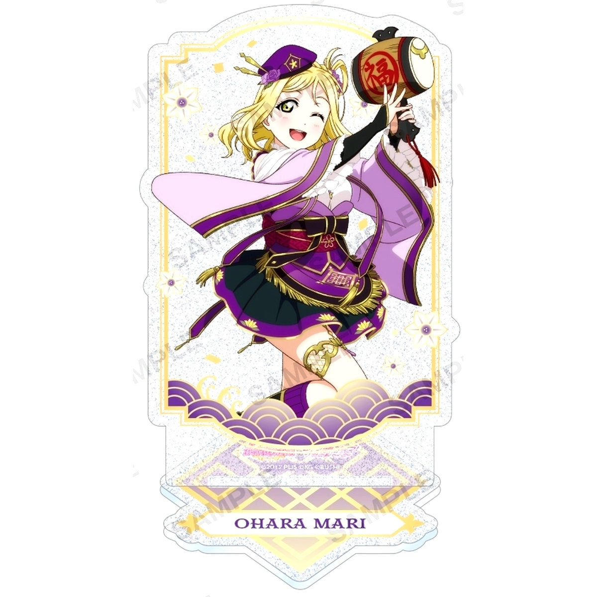 Mari Ohara Kirarin Acrylic Stand Aqours Seven Lucky Gods Ver. Love Live! School Idol Festival [USED]