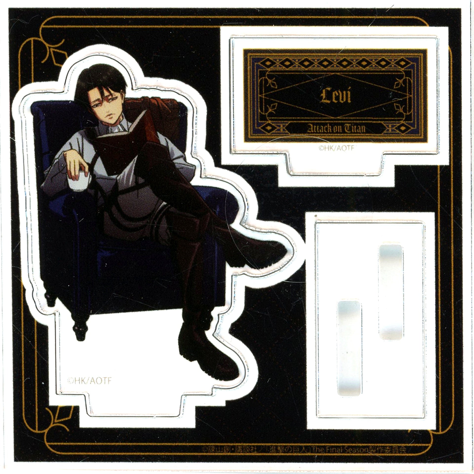 Levi Ackerman Reading Attack on Titan x Village Vanguard Mini Diorama Stand [USED]