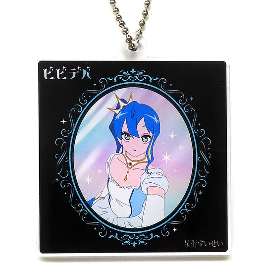 Hoshimachi Suisei hololive Acrylic Keychain CD Bibideba AmiAmi Purchase Bonus [USED]