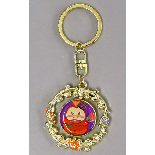 Pokemon Fuecoco Rotating Metal Keychain Collection Halloween Trick or Trick Pokemon Center Limited Keychains [USED]