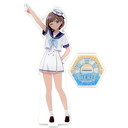 Keke Tang LoveLive!Days Liella! Marine Outfit Big Acrylic Stand GiGO Collab Cafe Love Live! Series [USED]