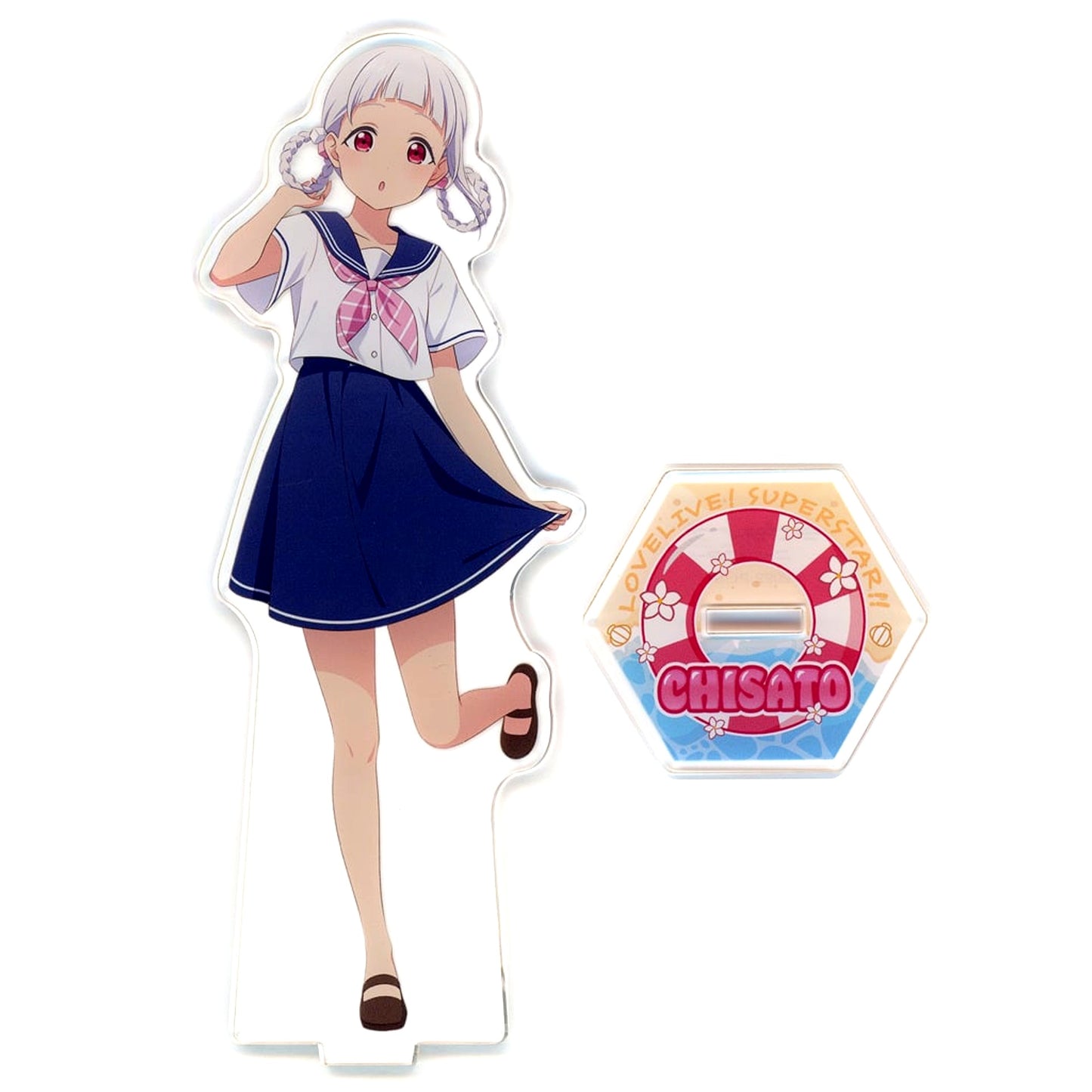 Chisato Arashi LoveLive!Days Liella! Marine Outfit Big Acrylic Stand Love Live! Series GiGO Collab Cafe [USED]