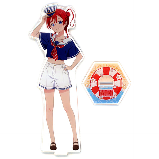 Mei Yoneme LoveLive!Days Liella! Marine Outfit Big Acrylic Stand GiGO Collab Cafe Love Live! Series [USED]