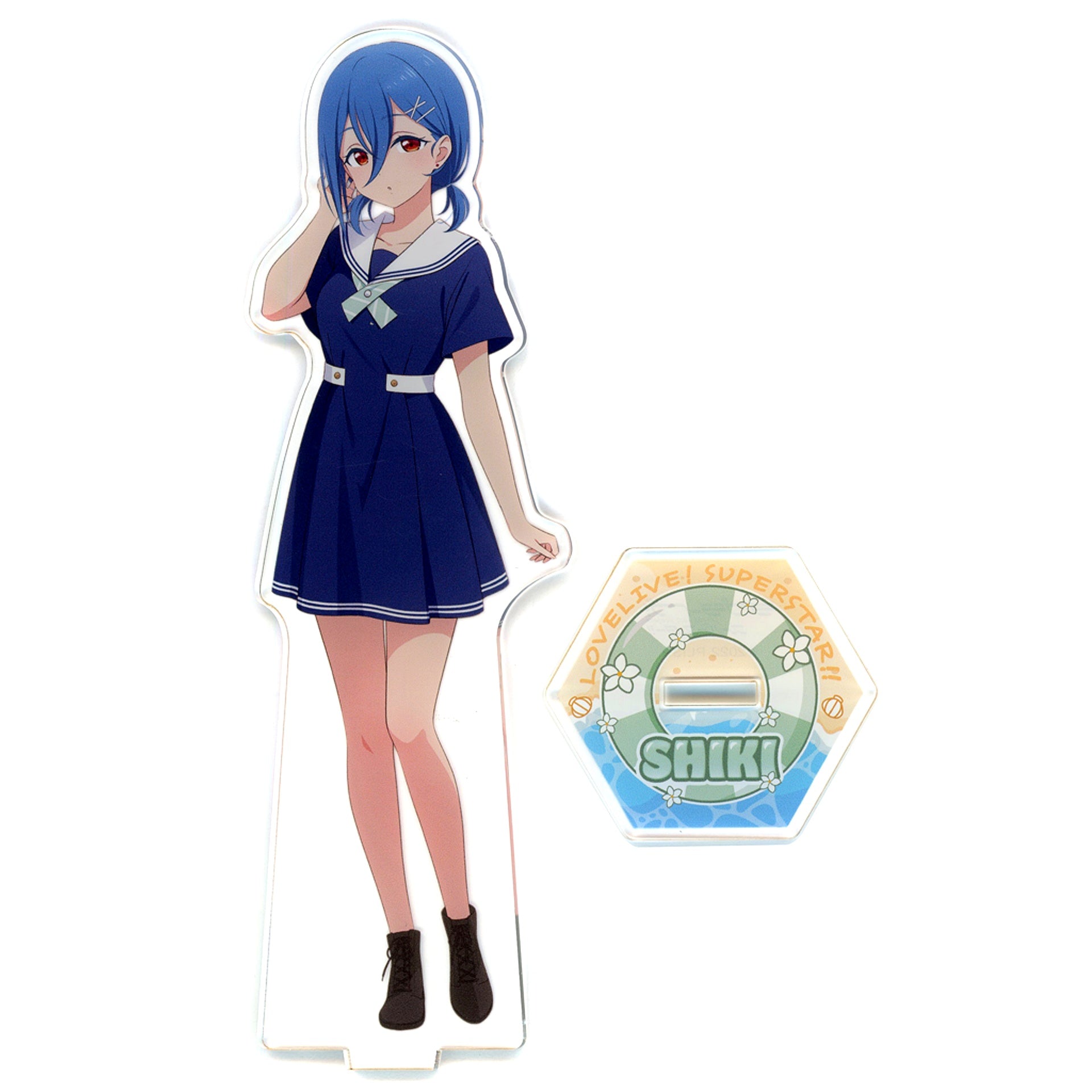 Shiki Wakana LoveLive!Days Liella! Marine Outfit Big Acrylic Stand Love Live! Series GiGO Collab Cafe [USED]
