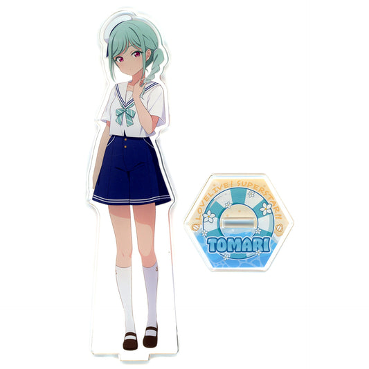 Tomari Onitsuka Big Acrylic Stand Marine Outfit Liella! GiGO Collab Cafe Love Live! Series LoveLive!Days [USED]