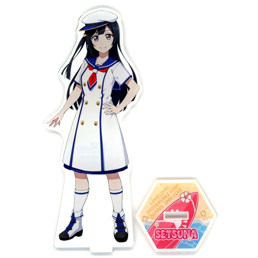 Setsuna Yuki Big Acrylic Stand LoveLive!Days Nijigasaki Marine Outfit GiGO Collabo Cafe Love Live! Series [USED]