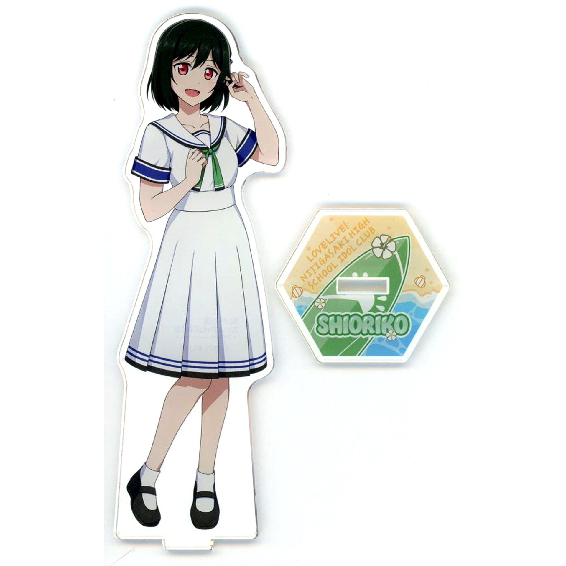 Shioriko Mifune Big Acrylic Stand LoveLive!Days Nijigasaki Marine Outfit GiGO Collabo Cafe Love Live! Series [USED]