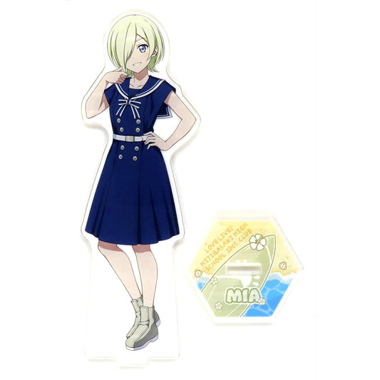 Mia Taylor Big Acrylic Stand LoveLive!Days Nijigaku Marine Outfit GiGO Collaboration Cafe Love Live! Series LoveLive!Days [USED]