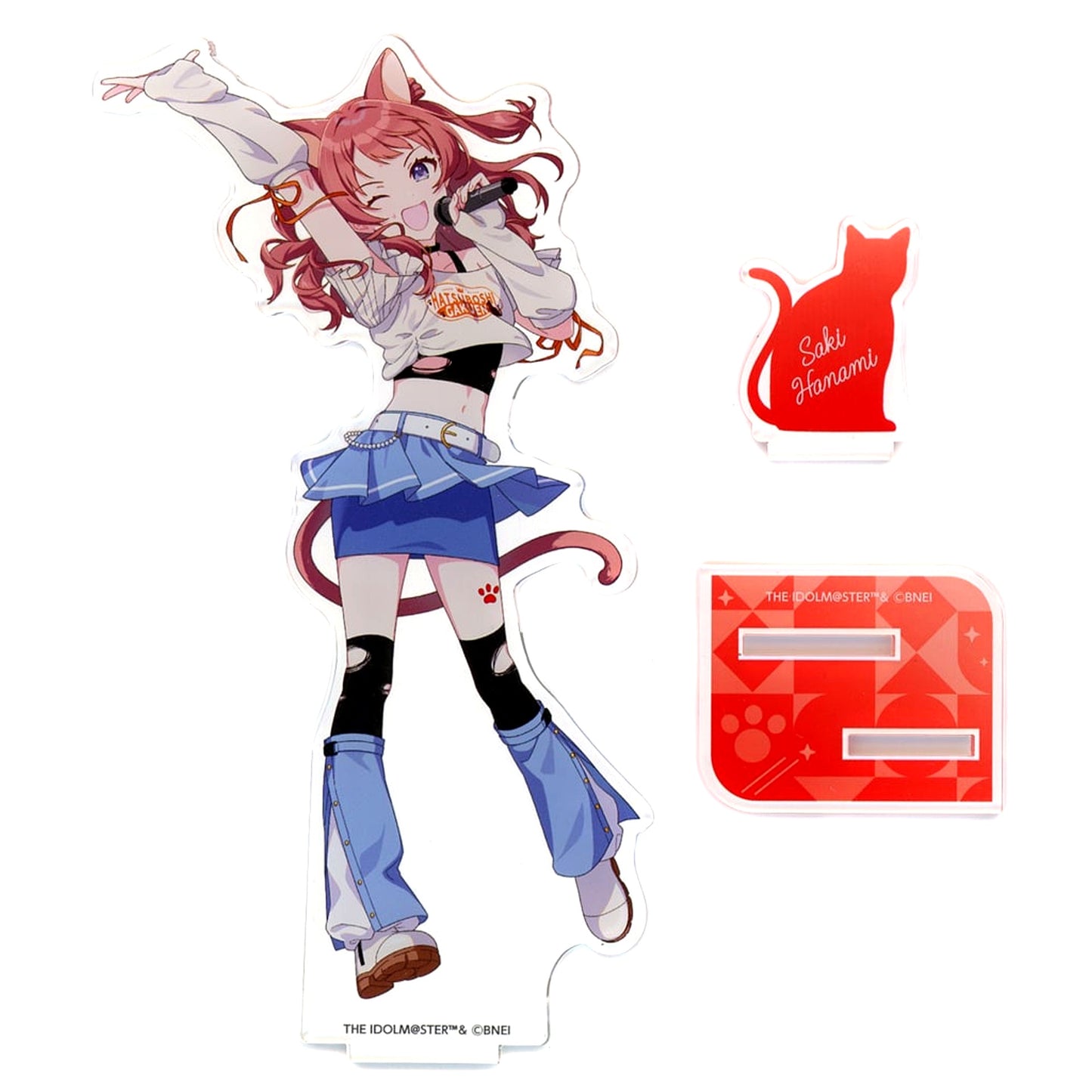 Saki Hanami Gakuen Idolmaster Karaoke Manekineko Acrylic Stand [USED]