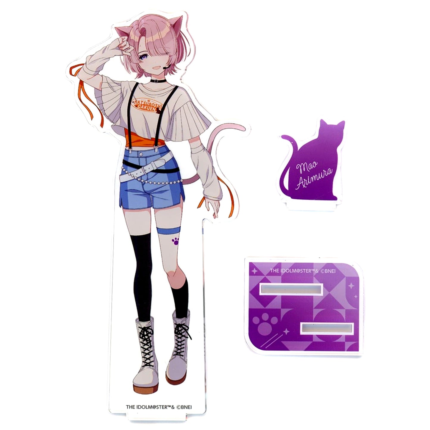 Mao Arimura Gakuen Idolmaster Karaoke Manekineko Acrylic Stand [USED]