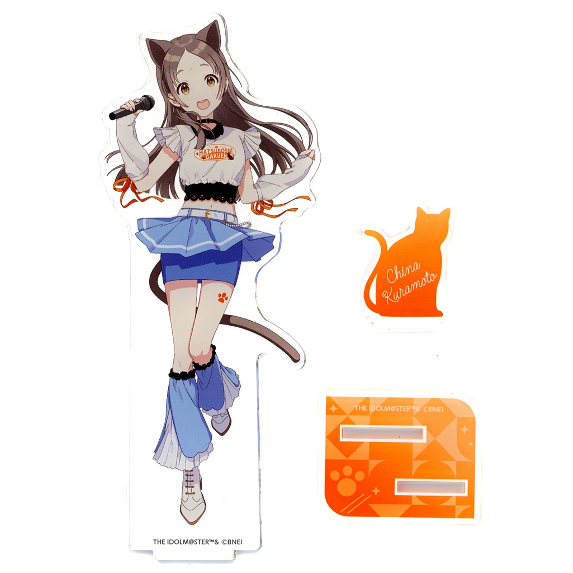 China Kuramoto Gakuen Idolmaster x Karaoke Manekineko Acrylic Stand [USED]
