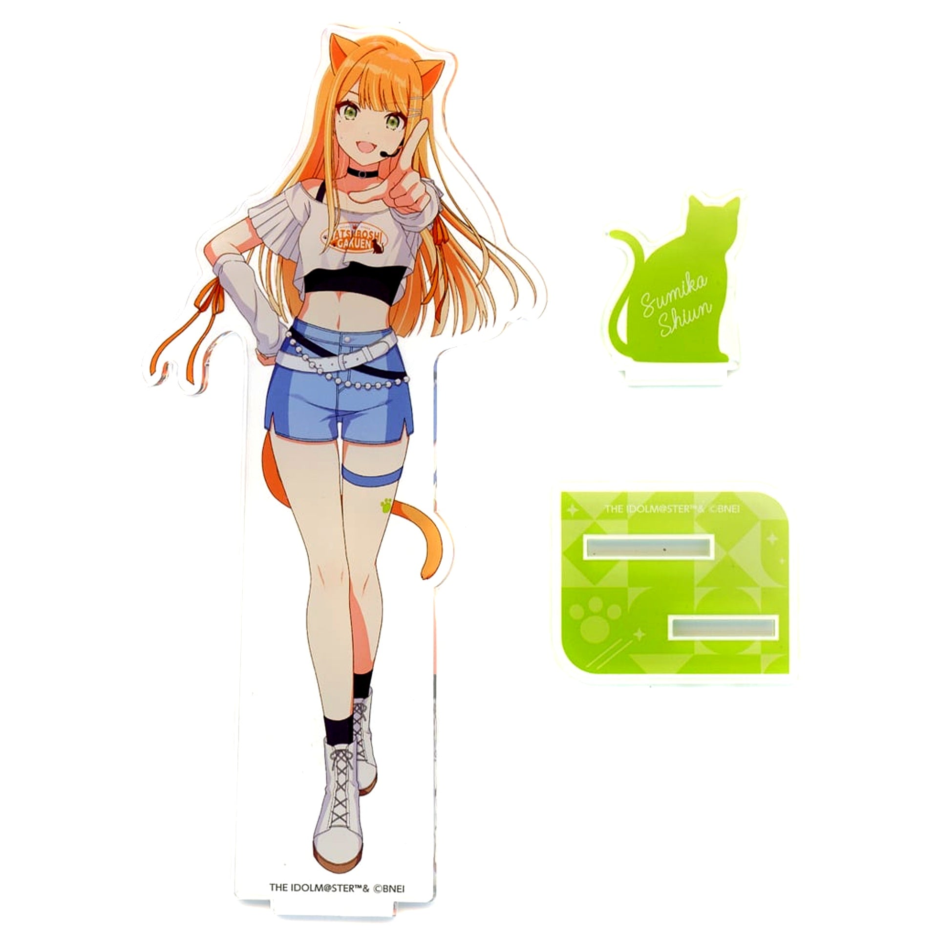 Sumika Shiun Gakuen Idolmaster Karaoke Manekineko Acrylic Stand [USED]