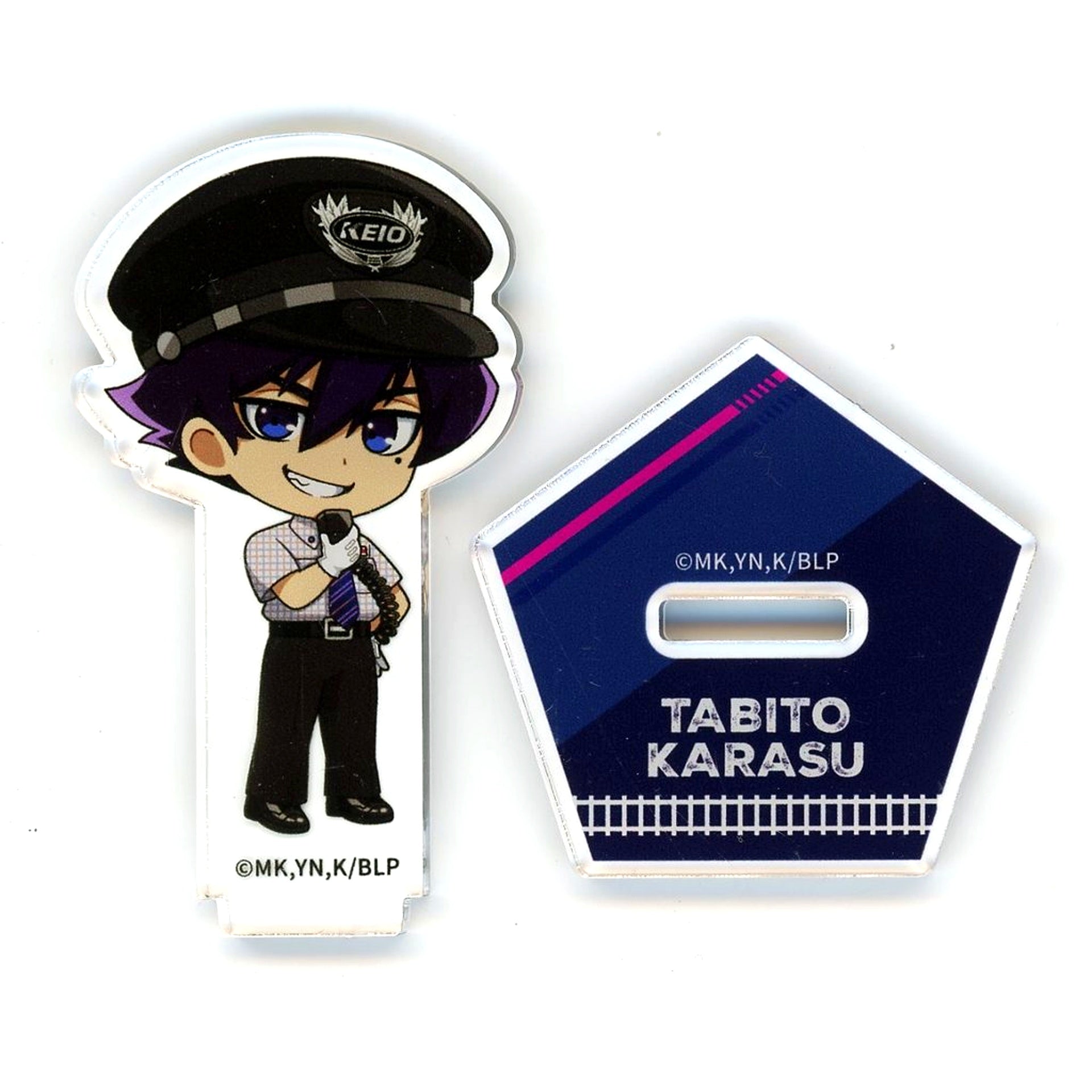 Tabito Karasu Trading Acrylic Stand Blue Lock x Keio Electric Railway POP-UP SHOP [USED]