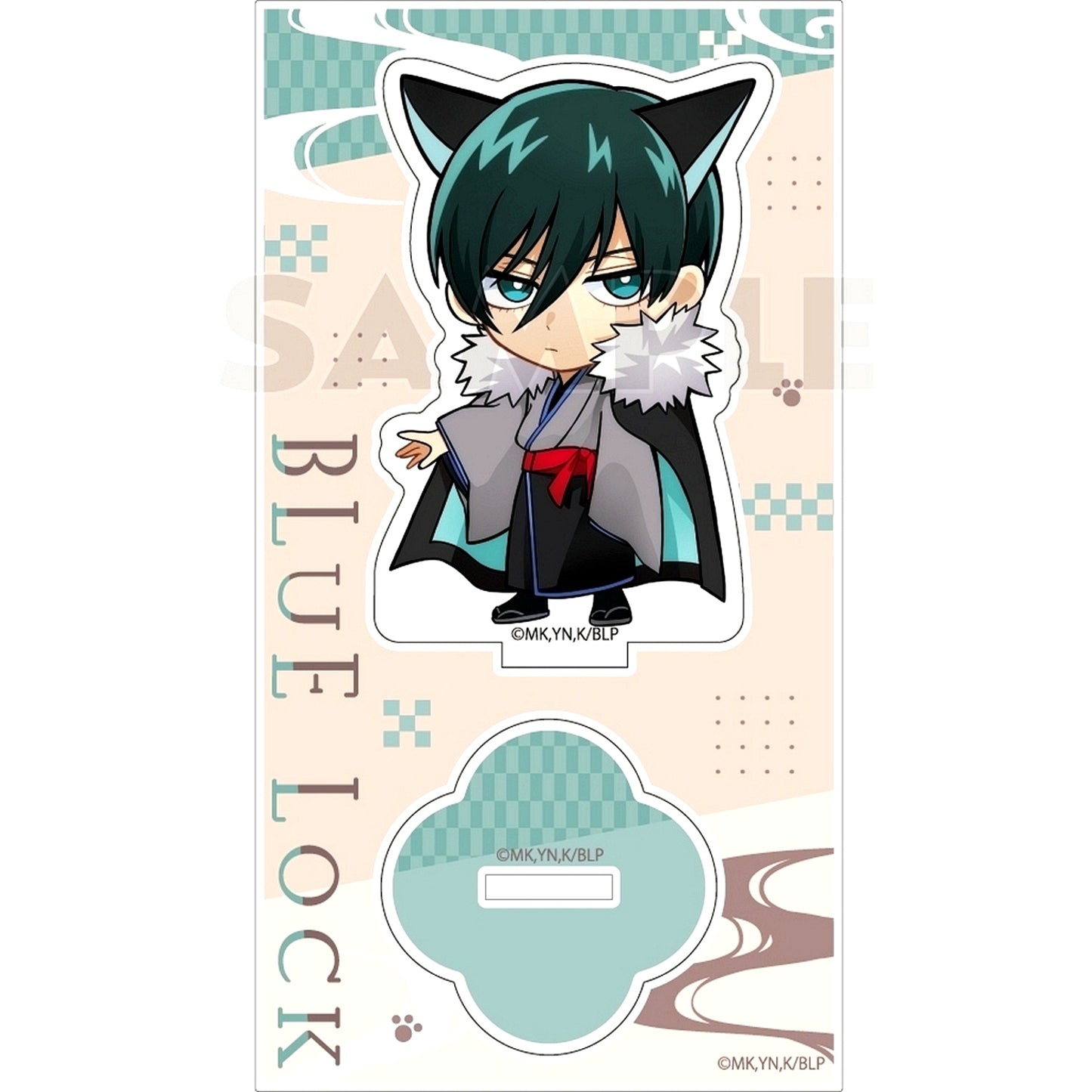 Rin Itoshi Kimono Kemomimi Acrylic Stand Blue Lock [USED]