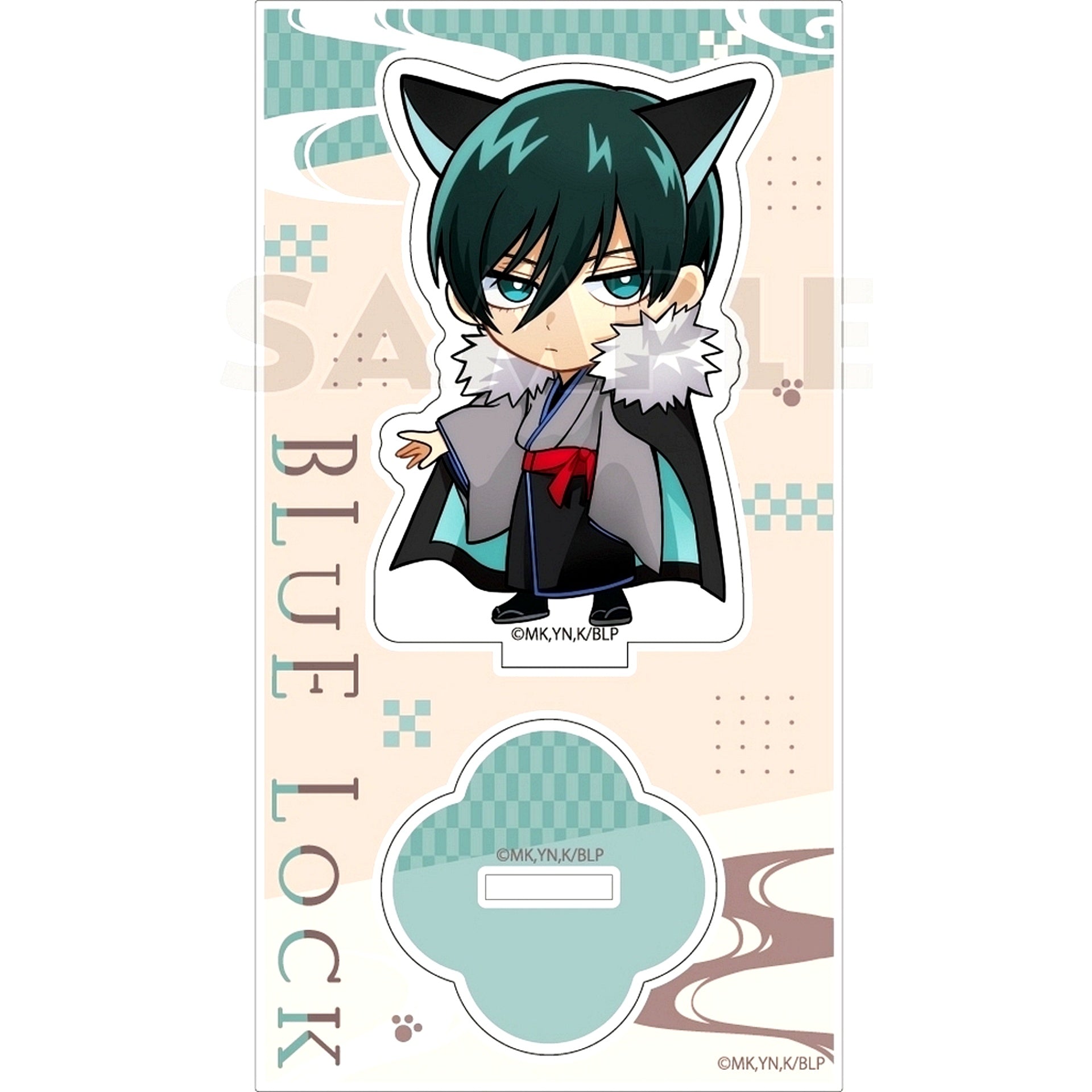 Rin Itoshi Kimono Kemomimi Acrylic Stand Blue Lock [USED]