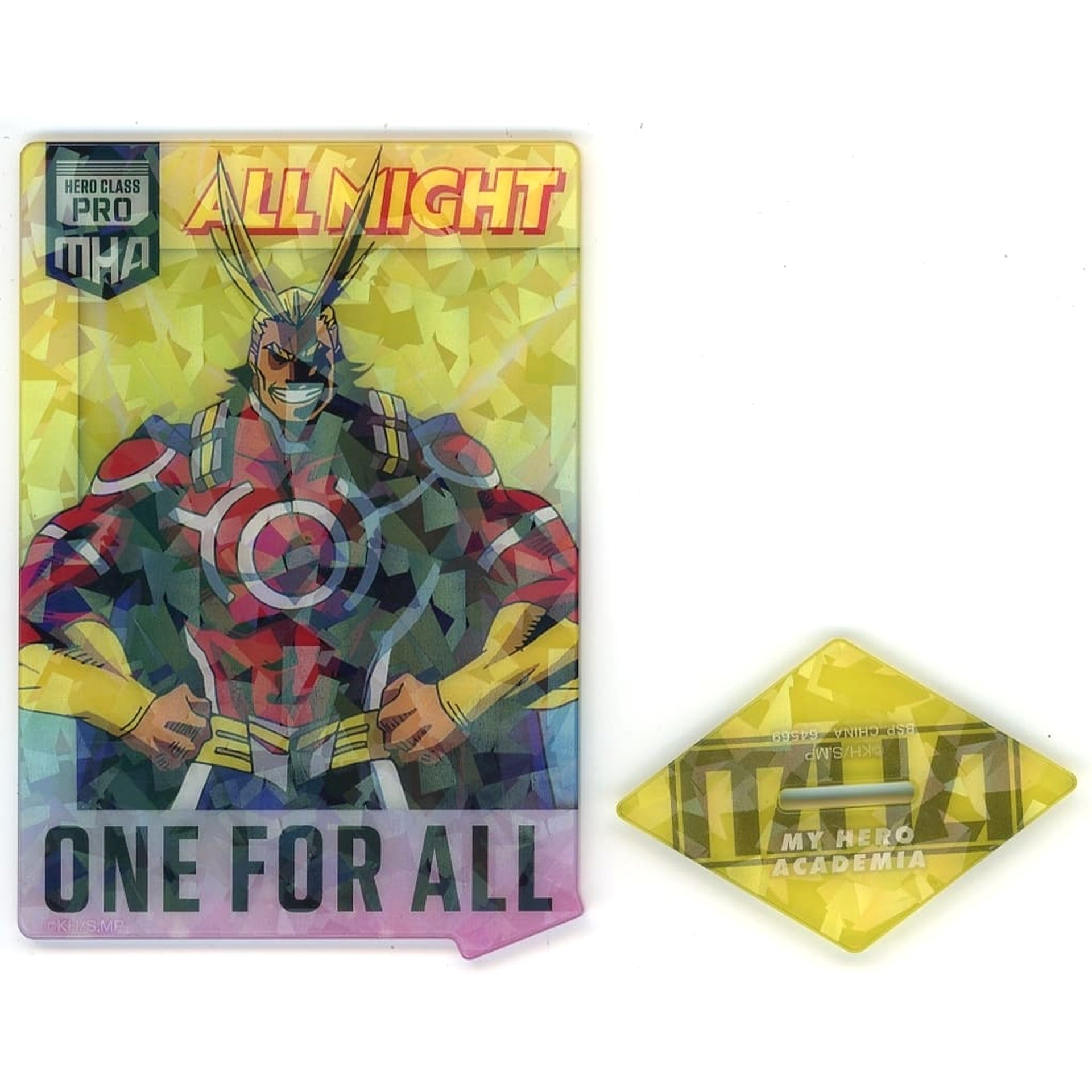 Ichiban Kuji My Hero Academia -Tsuranaru Seiso- All Might Card Type Acrylic Stand Prize F Acrylic Stands [USED]