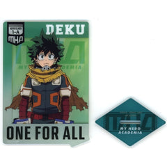 Ichiban Kuji My Hero Academia -Tsuranaru Seiso- Izuku Midoriya Card Type Acrylic Stand Prize F Acrylic Stands [USED]