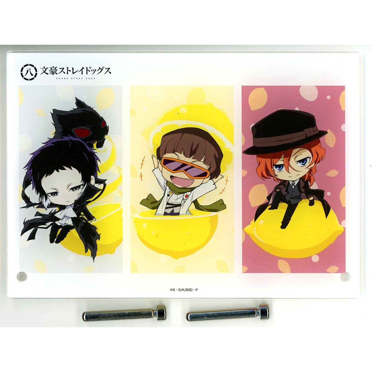 Ryunosuke Akutagawa & Chuya Nakahara & Motojiro Kajii Citric Acid 8th Anniv Acrylic Art Panel Bungo Stray Dogs [USED]