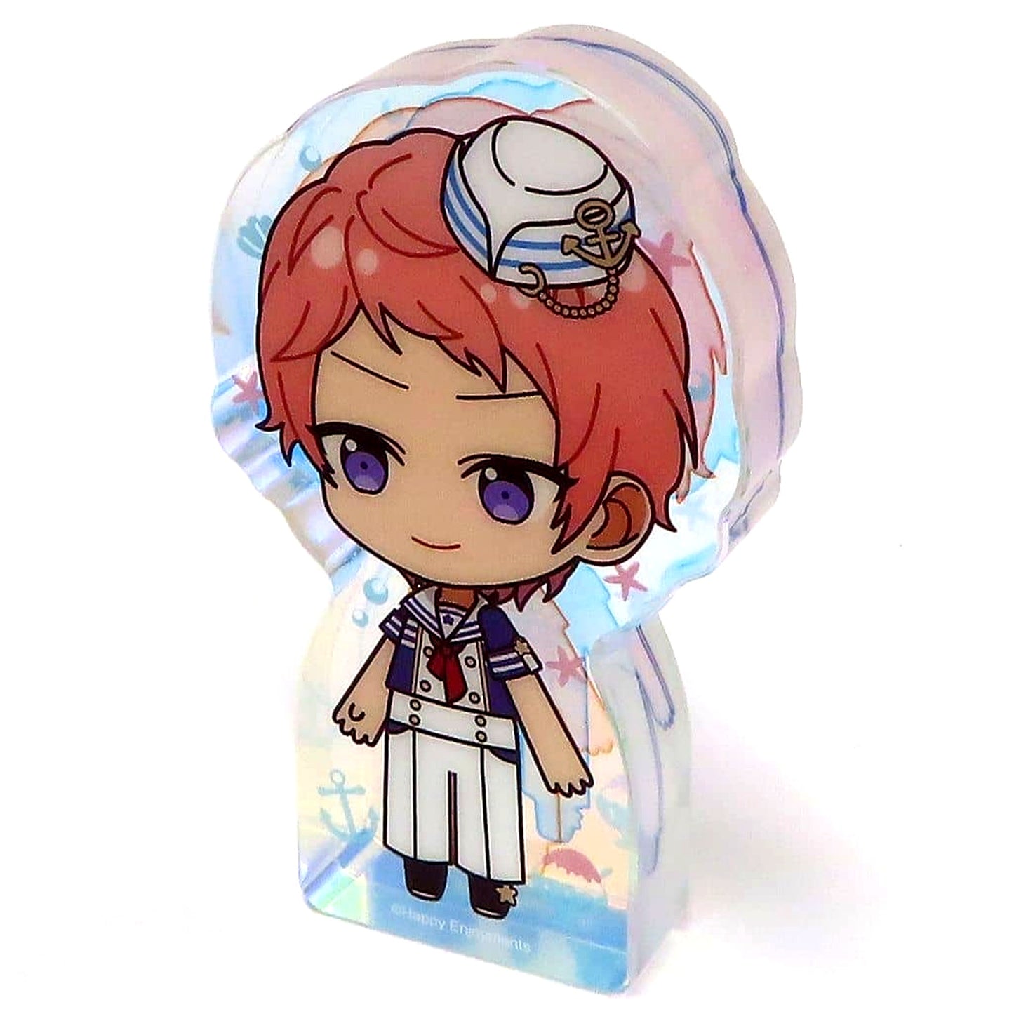 Shu Itsuki Ensemble Stars!! Beach Theme Beach / Shaved Ice Shop Chibi Thick Acrylic Block China Limited [USED]