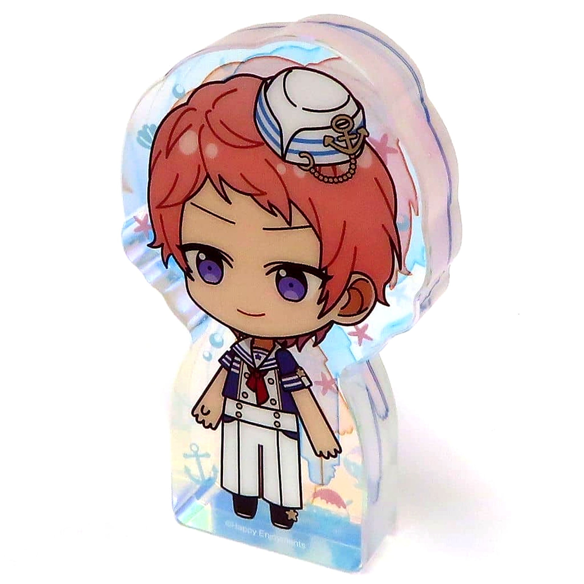 Shu Itsuki Ensemble Stars!! Beach Theme Beach / Shaved Ice Shop Chibi Thick Acrylic Block China Limited [USED]