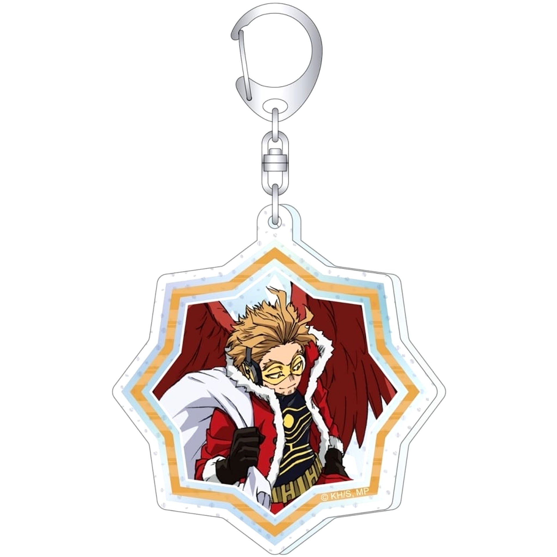 My Hero Academia Hawks Acrylic Keychain with Glitter Keychains [USED]